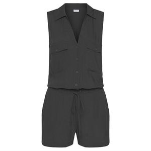 Sleeveless drawstring romper